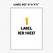 Avery UltraDuty GHS Chemical Labels for Epson ColorWorks C831, Permanent Adhesive, Waterproof, 8-1/2" x 11", 500 Labels (60511)